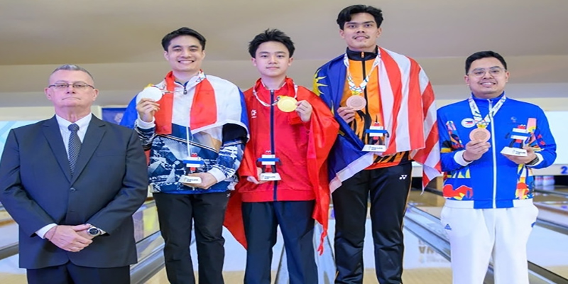 Bowling Việt Nam Lần đầu Giành HCV Lịch Sử Tại SEA Games 33 6 Khoảnh khắc Trần Hoàng Khôi nhận Huy chương Vàng